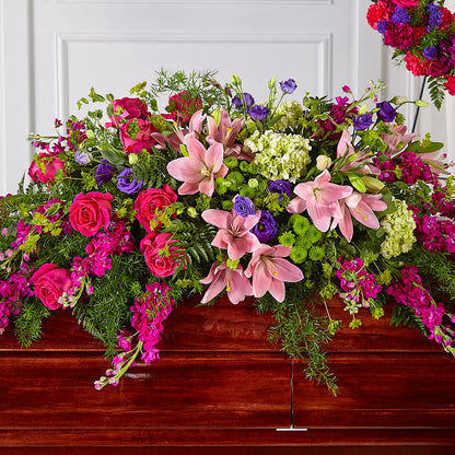 Radiant Tribute Casket Spray –  Longview Flower Shop, Longview TX