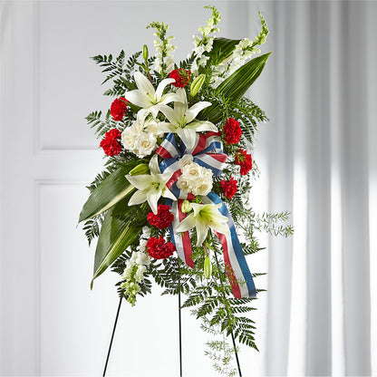 Stars of Life Standing Spray –  Longview Flower Shop, Longview TX