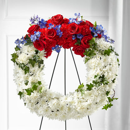 Patriotic Passion Wreath –  Longview Flower Shop, Longview TX