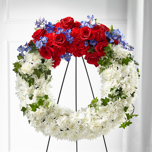 Patriotic Passion Wreath –  Longview Flower Shop, Longview TX
