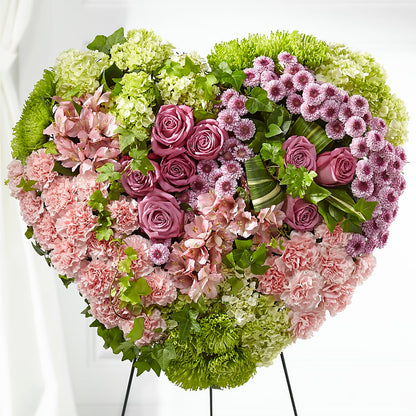 Heartwarming Standing Heart –  Longview Flower Shop, Longview TX