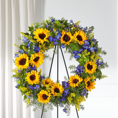 Bright Rays Wreath –  Longview Flower Shop, Longview TX