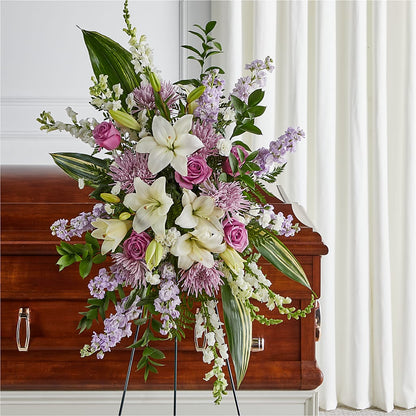 Grateful Hearts Standing Spray –  Longview Flower Shop, Longview TX