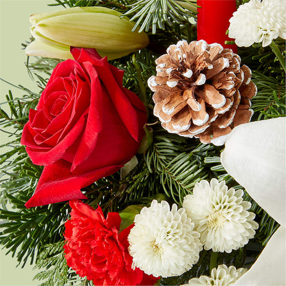 Seasonal Festivities Centerpiece –  Longview Flower Shop, Longview TX
