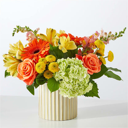 Autumn Sunshine Bouquet with Ivory Vase –  Longview Flower Shop, Longview TX