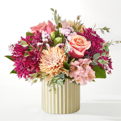 Berry Cobbler Bouquet with Ivory Vase –  Longview Flower Shop, Longview TX