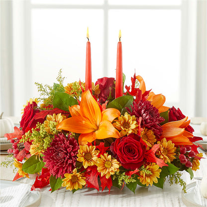 Autumn's Embrace Centerpiece –  Longview Flower Shop, Longview TX