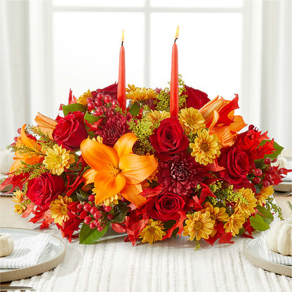 Autumn's Embrace Centerpiece –  Longview Flower Shop, Longview TX
