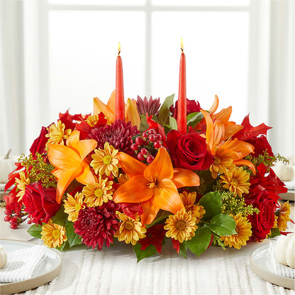 Autumn's Embrace Centerpiece –  Longview Flower Shop, Longview TX
