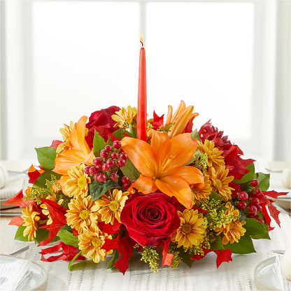 Autumn's Embrace Centerpiece –  Longview Flower Shop, Longview TX