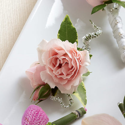 Pink Spray Rose Boutonniere –  Longview Flower Shop, Longview TX