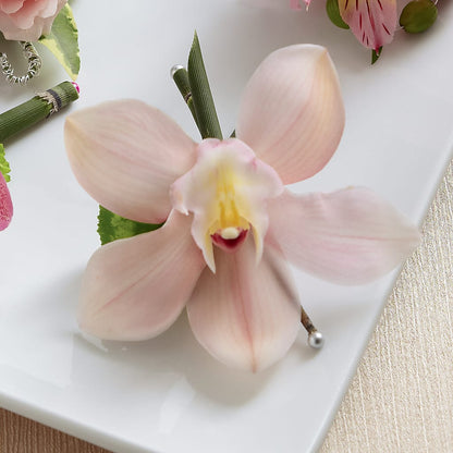 Pink Cymbidium Boutonniere –  Longview Flower Shop, Longview TX