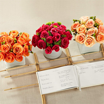 Dawn Rose Centerpiece –  Longview Flower Shop, Longview TX