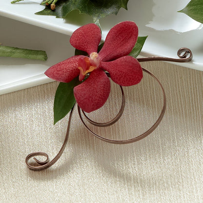 Red Mokara Boutonniere –  Longview Flower Shop, Longview TX